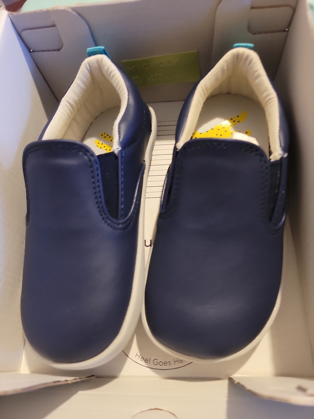 Ten Little Toddler Boys Navy Slip-On Casual Sneakers Sz 9